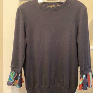 Ted Baker Sweater with colorful cuff detail